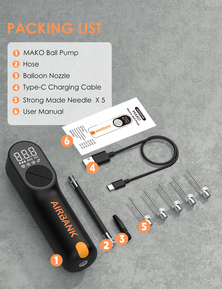 AIRBANK MAKO Electric Ball Pump