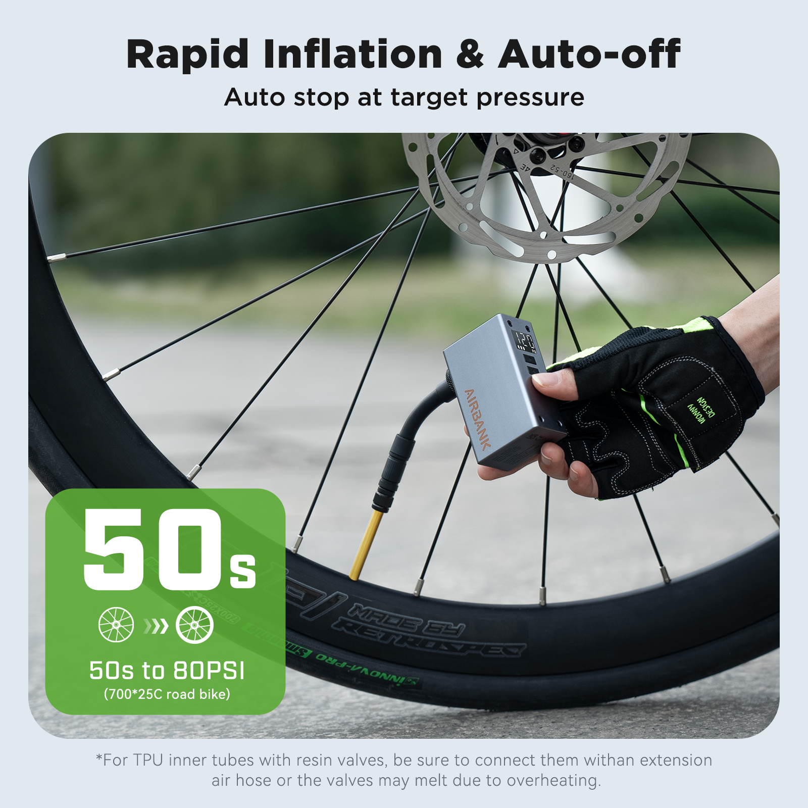 AIRBANK POCKET 2 Pro mini pump for fast inflation