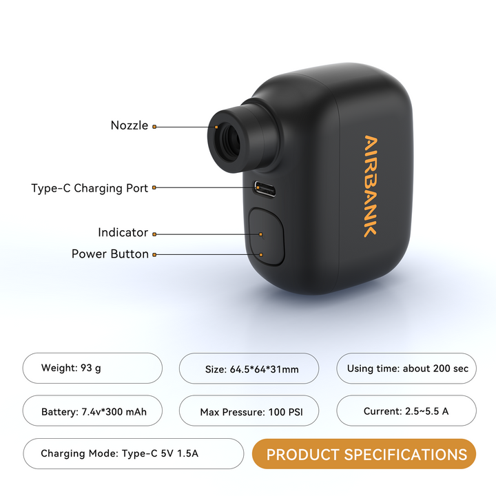 AIRBANK POCKET SE Mini Bike Pump