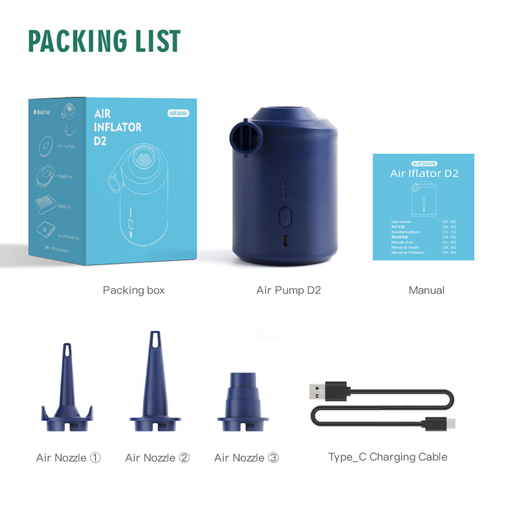 Airbank D2 Portable Electric Inflator