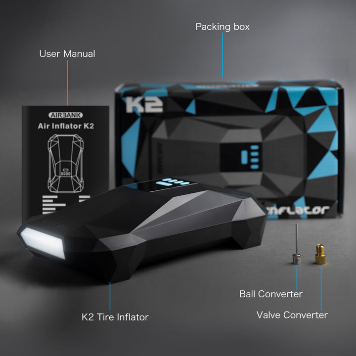 AIRBANK K2 Digital Car Tire Inflator